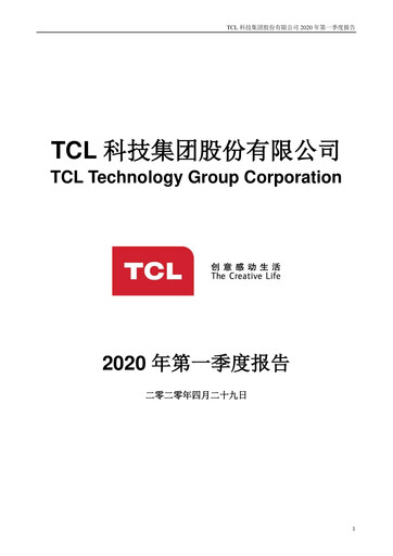 Thumbnail TCL Technology Group Corporation Quarterly Report 2020-q1