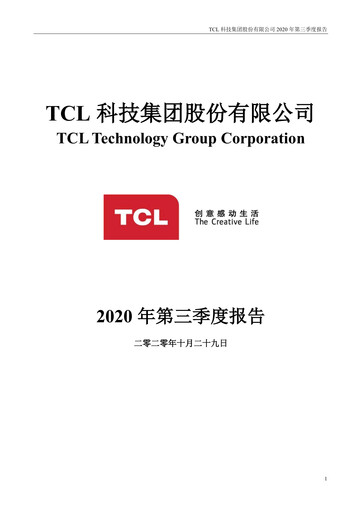 Thumbnail TCL Technology Group Corporation Quarterly Report 2020-q3