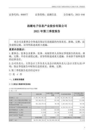 Thumbnail Inspur Quarterly Report 2021-q3