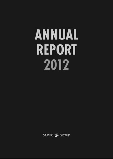 Thumbnail Sampo Annual Report 2012