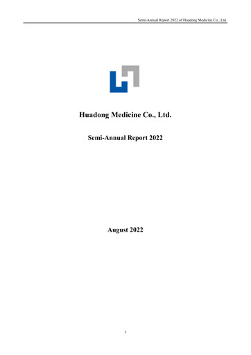 Thumbnail Huadong Medicine (HD Medicine) Half-year Report 2022-h1
