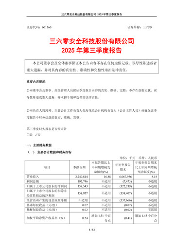 Thumbnail 360 Security Technology Quarterly Report 2025-q3