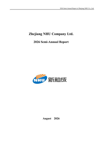 Vorschaubild Zhejiang NHU Co., Ltd. Halbjahresbericht 2026-h1