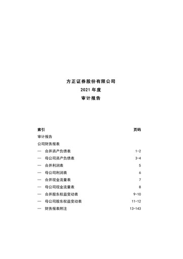 Thumbnail Founder Securities Financial Statement 2021