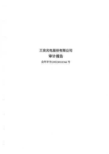 Thumbnail San’an Optoelectronics Financial Statement 2021