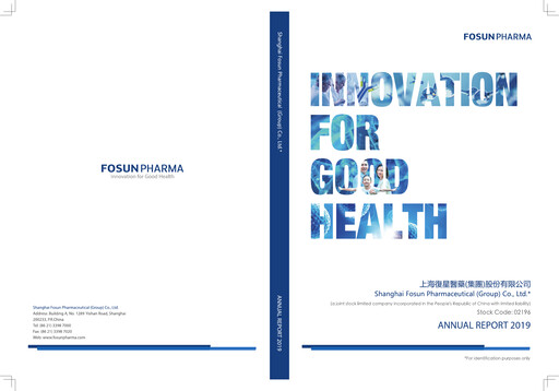 Thumbnail Fosun Pharma Annual Report 2019