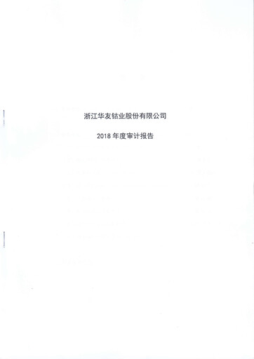 Thumbnail Zhejiang Huayou Cobalt Financial Statement 2018