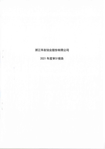Thumbnail Zhejiang Huayou Cobalt Financial Statement 2021