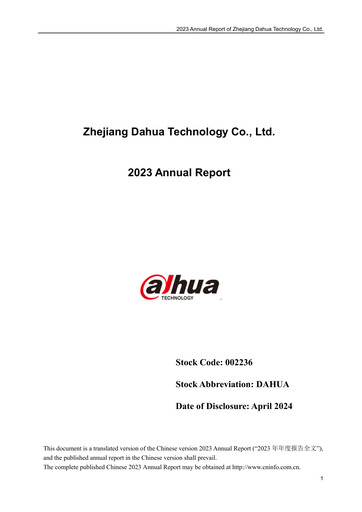 Vorschaubild Dahua Technology Jahresbericht 2023