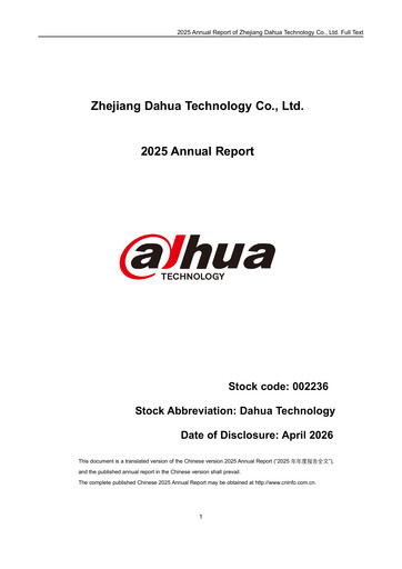 Thumbnail Dahua Technology Annual Report 2025