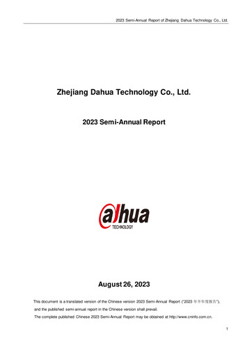 Vorschaubild Dahua Technology Halbjahresbericht 2023-h1