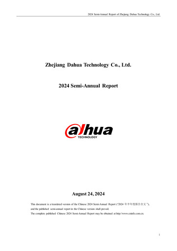 Vorschaubild Dahua Technology Halbjahresbericht 2024-h1