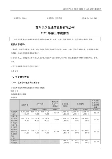 Thumbnail Suzhou TFC Optical Communication Quarterly Report 2025-q3
