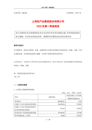 Thumbnail National Silicon Industry Group Quarterly Report 2023-q1