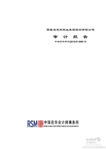 Thumbnail Haisco Pharmaceutical Group Financial Statement 2012