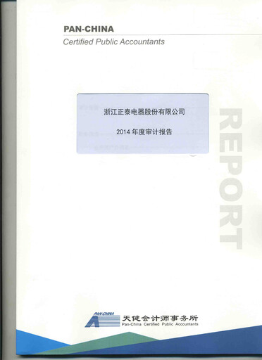 Thumbnail Zhejiang Chint Electrics Financial Statement 2014