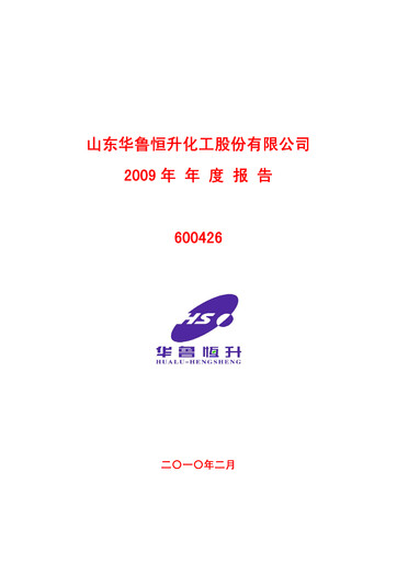Thumbnail Hualu Hengsheng Annual Report 2009