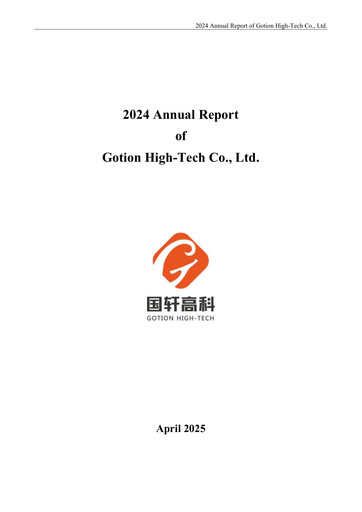 Thumbnail Gotion High-tech Co.,Ltd. Annual Report 2024