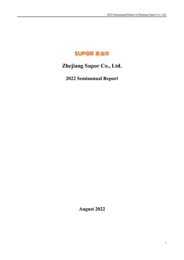 Thumbnail Zhejiang Supor Half-year Report 2022-h1