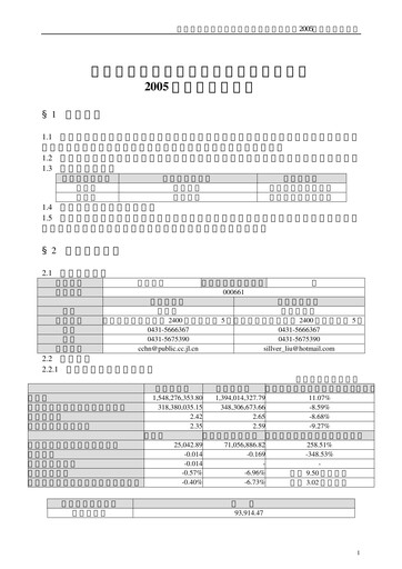 Thumbnail Changchun High-Tech Industry Quarterly Report 2005-q3