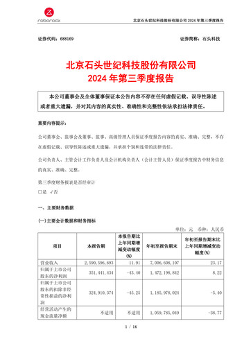 Thumbnail Beijing Roborock Technology Quarterly Report 2024-q3