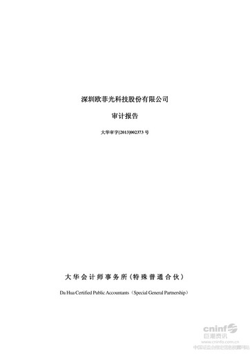 Thumbnail OFILM Group Financial Statement 2012