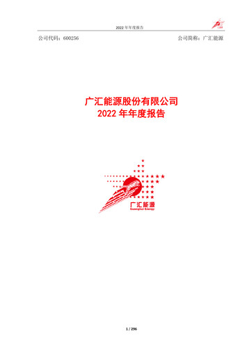Thumbnail GUANGHUI ENERGY Annual Report 2022