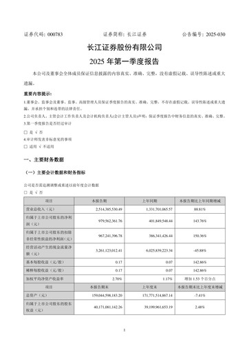 Thumbnail Changjiang Securities Quarterly Report 2025-q1
