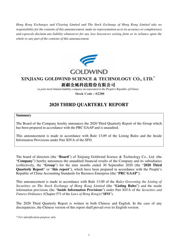 Thumbnail Goldwind Science&Technology Quarterly Report 2020-q3
