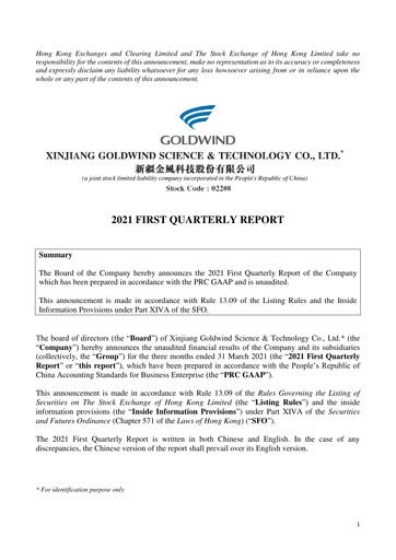 Thumbnail Goldwind Science&Technology Quarterly Report 2021-q1