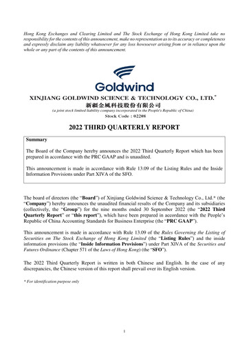 Thumbnail Goldwind Science&Technology Quarterly Report 2022-q3