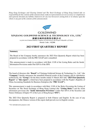 Thumbnail Goldwind Science&Technology Quarterly Report 2023-q1