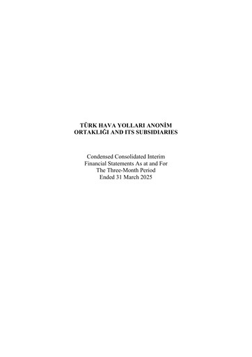 Thumbnail Turkish Airlines Quarterly Report 2025-q1