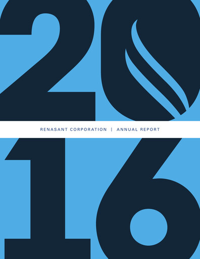 Thumbnail Renasant Corp Annual Report 2016