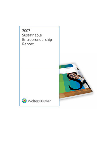 Thumbnail Wolters Kluwer Sustainability Report 2007