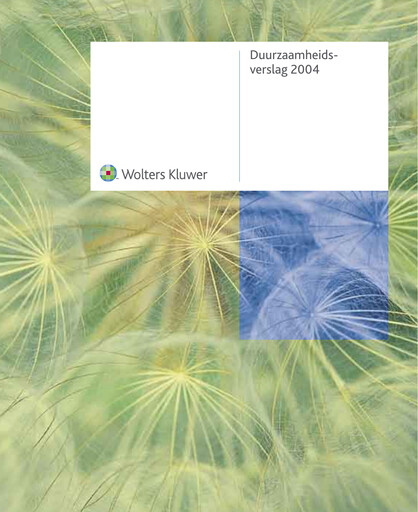 Thumbnail Wolters Kluwer Sustainability Report 2004