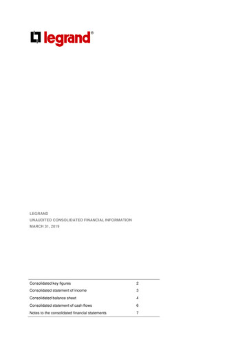 Thumbnail Legrand Quarterly Report 2019-q1