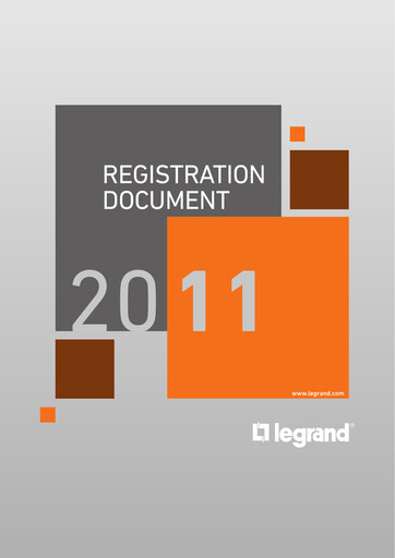 Thumbnail Legrand Universal Registration Document 2011