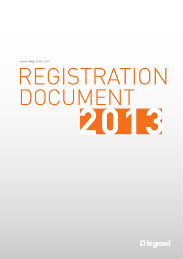 Thumbnail Legrand Universal Registration Document 2013