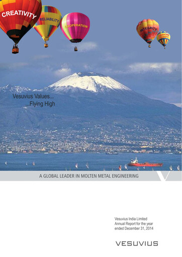 Miniature Vesuvius India
 Rapport annuel 2014