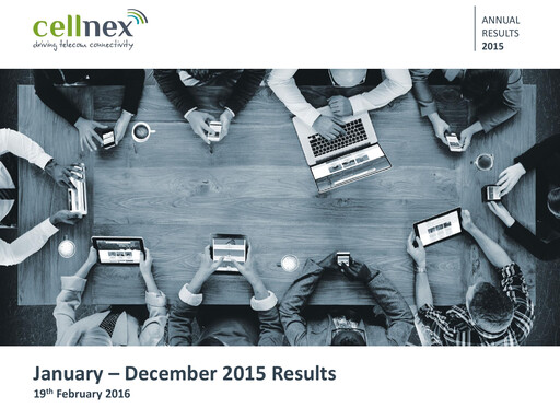 Thumbnail Cellnex Telecom
 Financial Report 2015