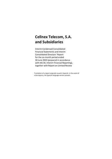 Thumbnail Cellnex Telecom
 Financial Statement 2023-h1