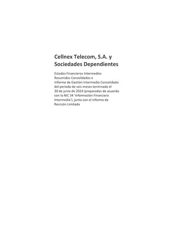 Miniature Cellnex Telecom
 Rapport semestriel 2024-h1