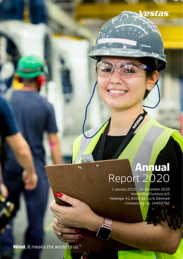 Thumbnail Vestas Wind Systems Annual Report 2020