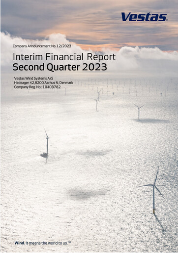 Thumbnail Vestas Wind Systems Financial Report 2023-h1