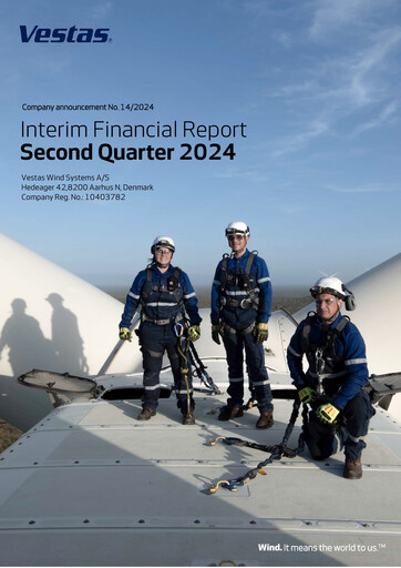 Thumbnail Vestas Wind Systems Financial Report 2024-h1
