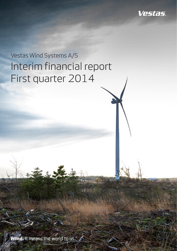 Miniature Vestas Wind Systems Rapport trimestriel 2014-q1