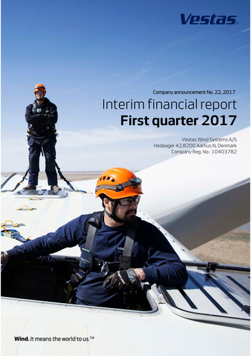 Miniature Vestas Wind Systems Rapport trimestriel 2017-q1