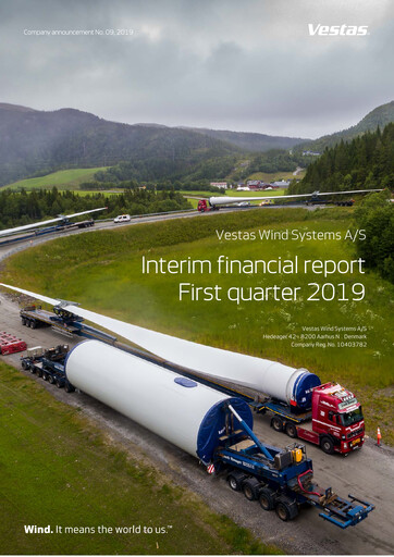 Miniature Vestas Wind Systems Rapport trimestriel 2019-q1