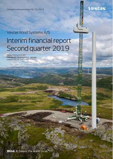 Miniature Vestas Wind Systems Rapport trimestriel 2019-q2